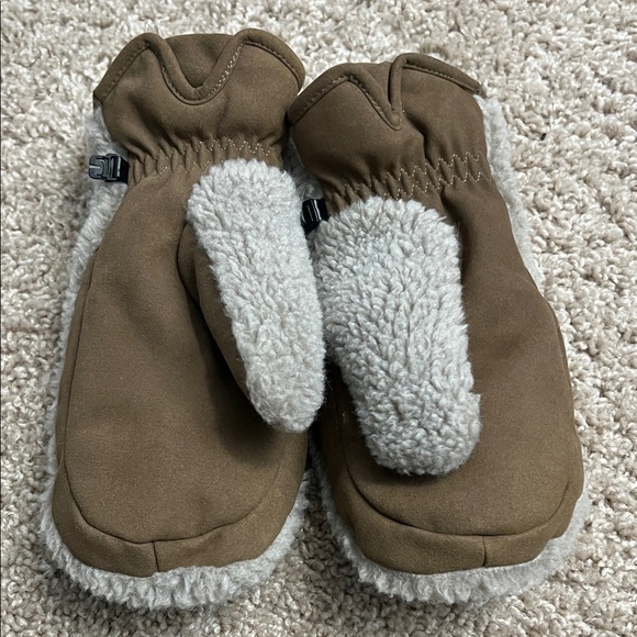 Carhartt Soft Gray Sherpa Mittens Women’s large - Picture 3 of 12